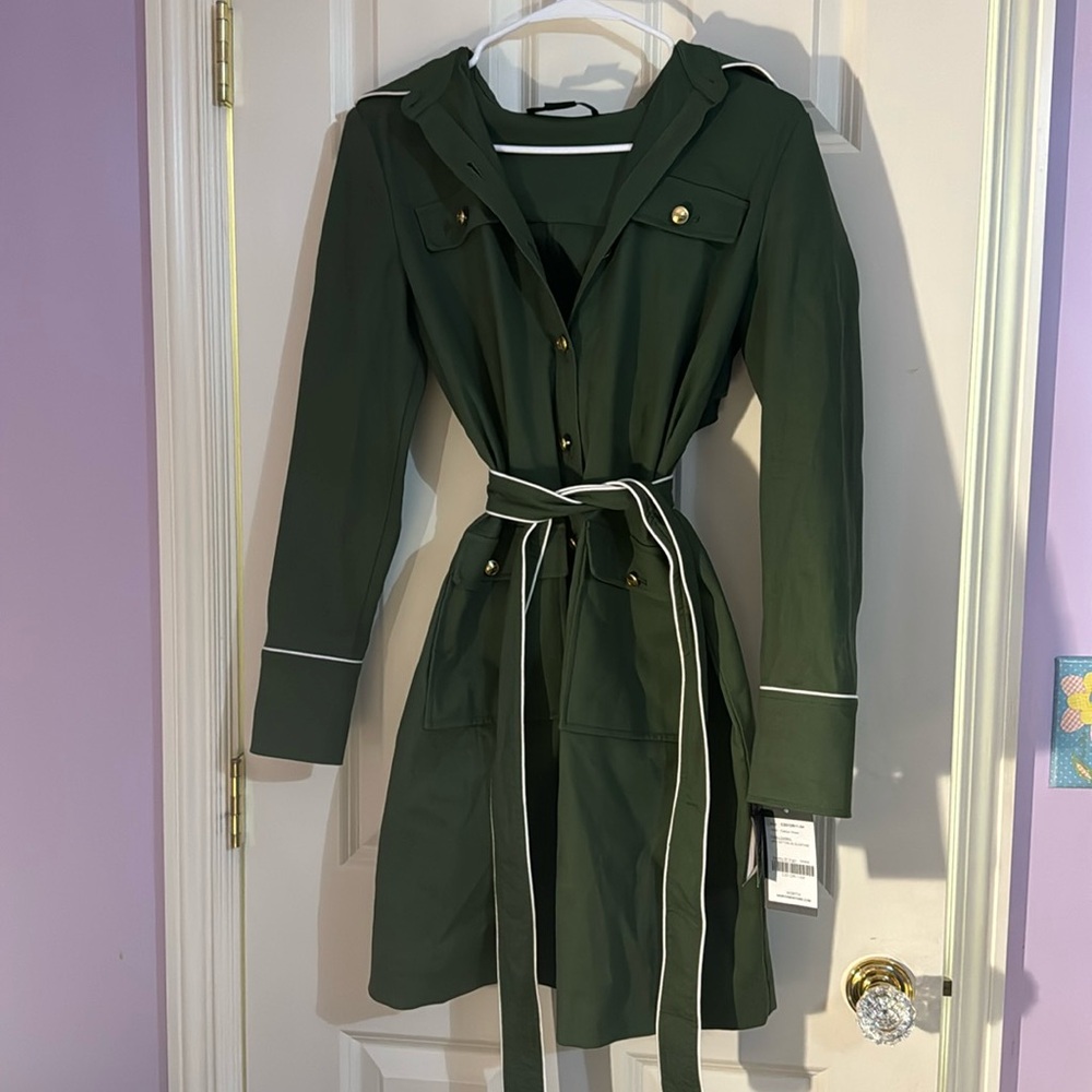 Trenchcoat army green dress
